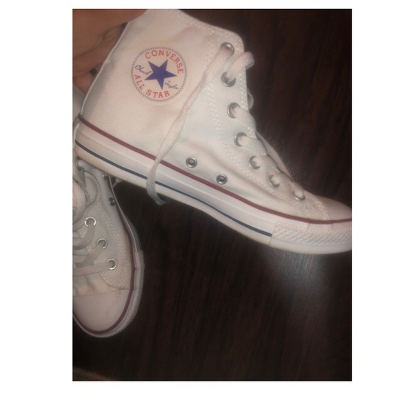 Converse Shoes - White high top converse sneakers
